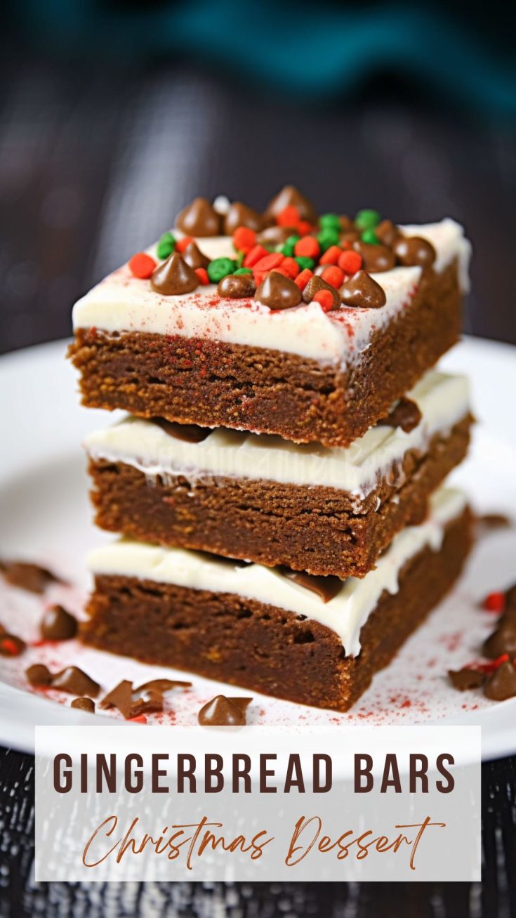 Gingerbread Bars - Christmas Dessert Ideas