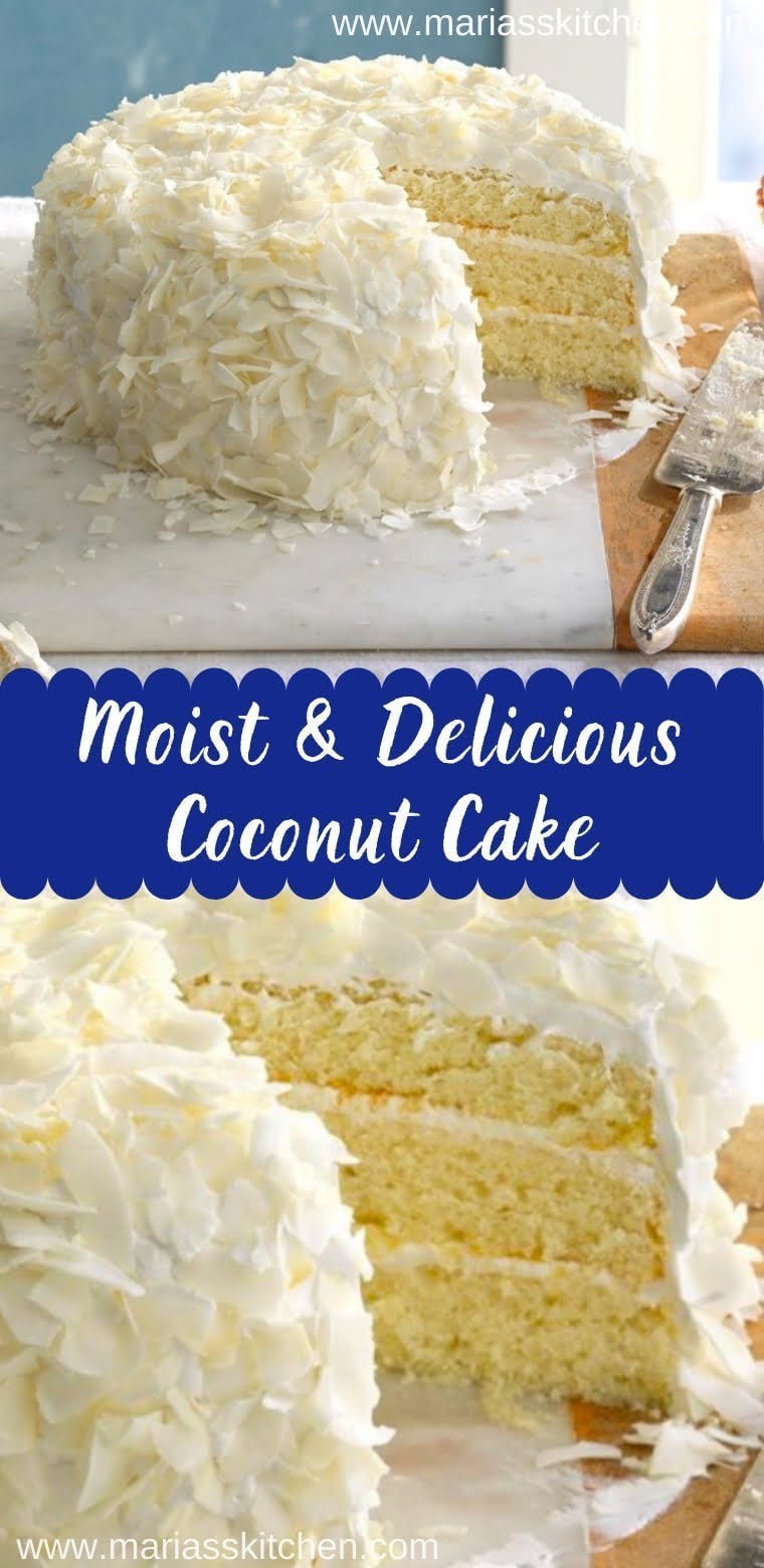 Best Ever Coconut Cake Recipe - Maria's Kitchen