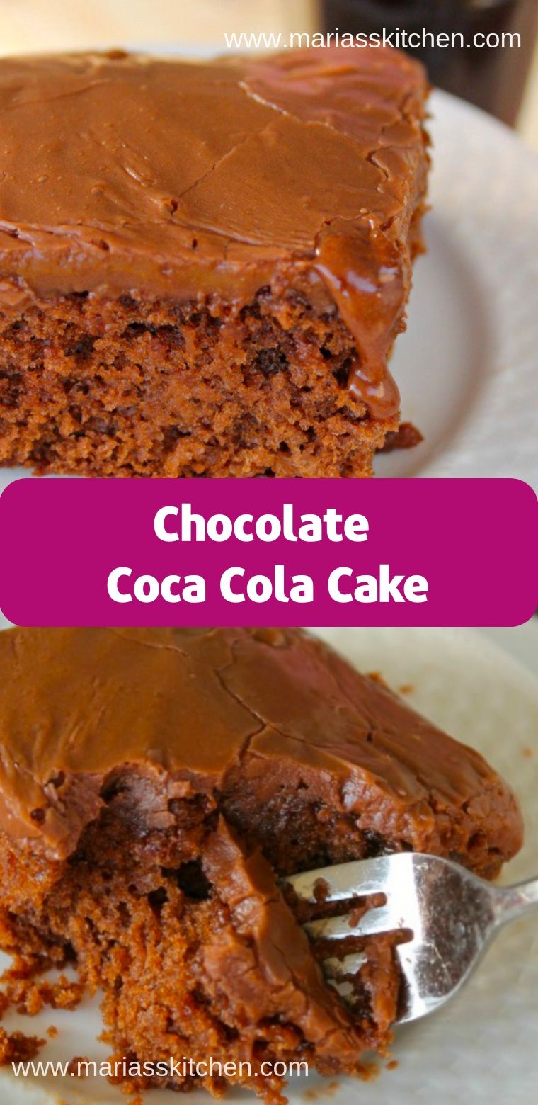 Easy Chocolate Coca Cola Cake Recipe - Maria's Kitchen