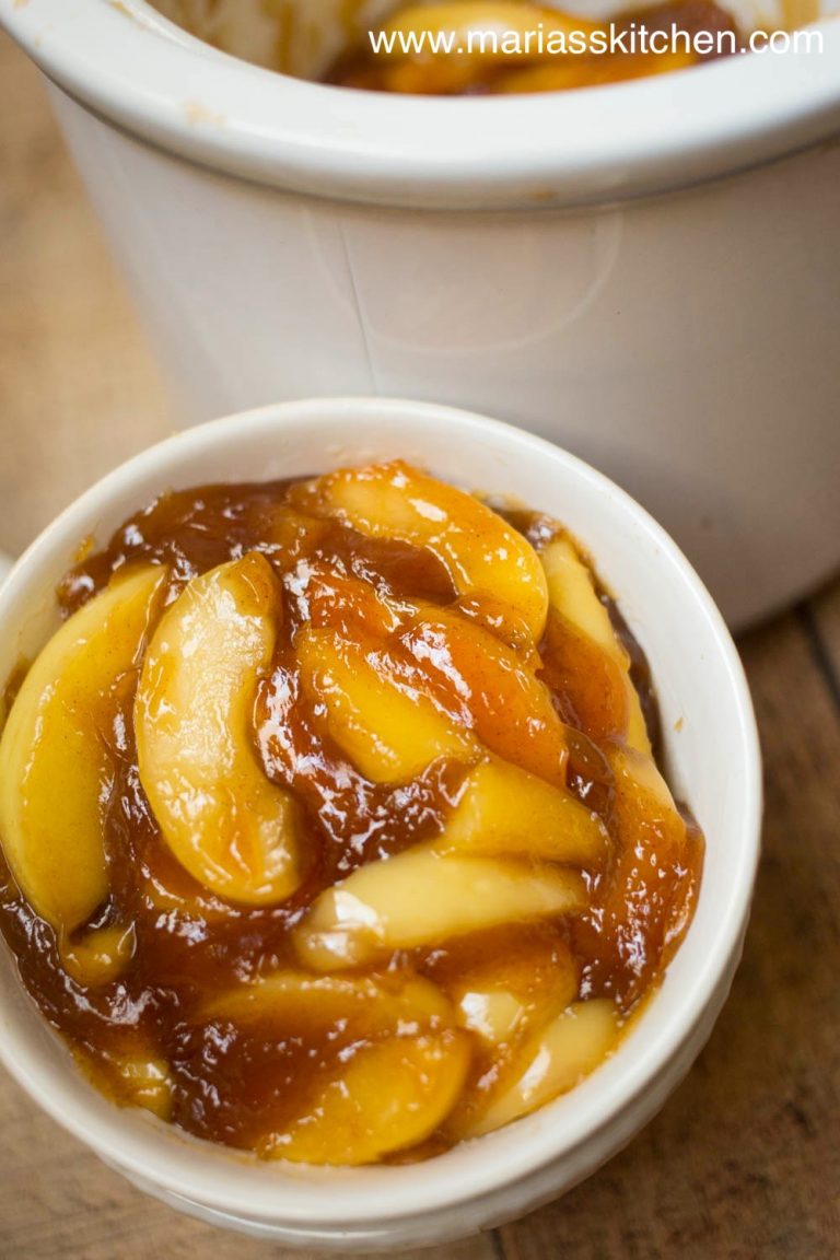 Easy Crock Pot Fried Apples Recipe Maria's Kitchen