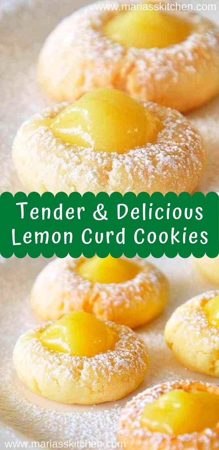 Easy Lemon Curd Cookies Recipe - Maria's Kitchen