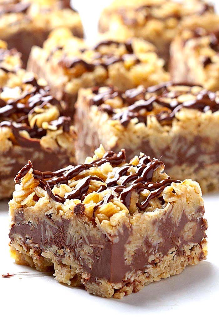 Easy No Bake Chocolate Oatmeal Bars Recipe - Maria's Kitchen