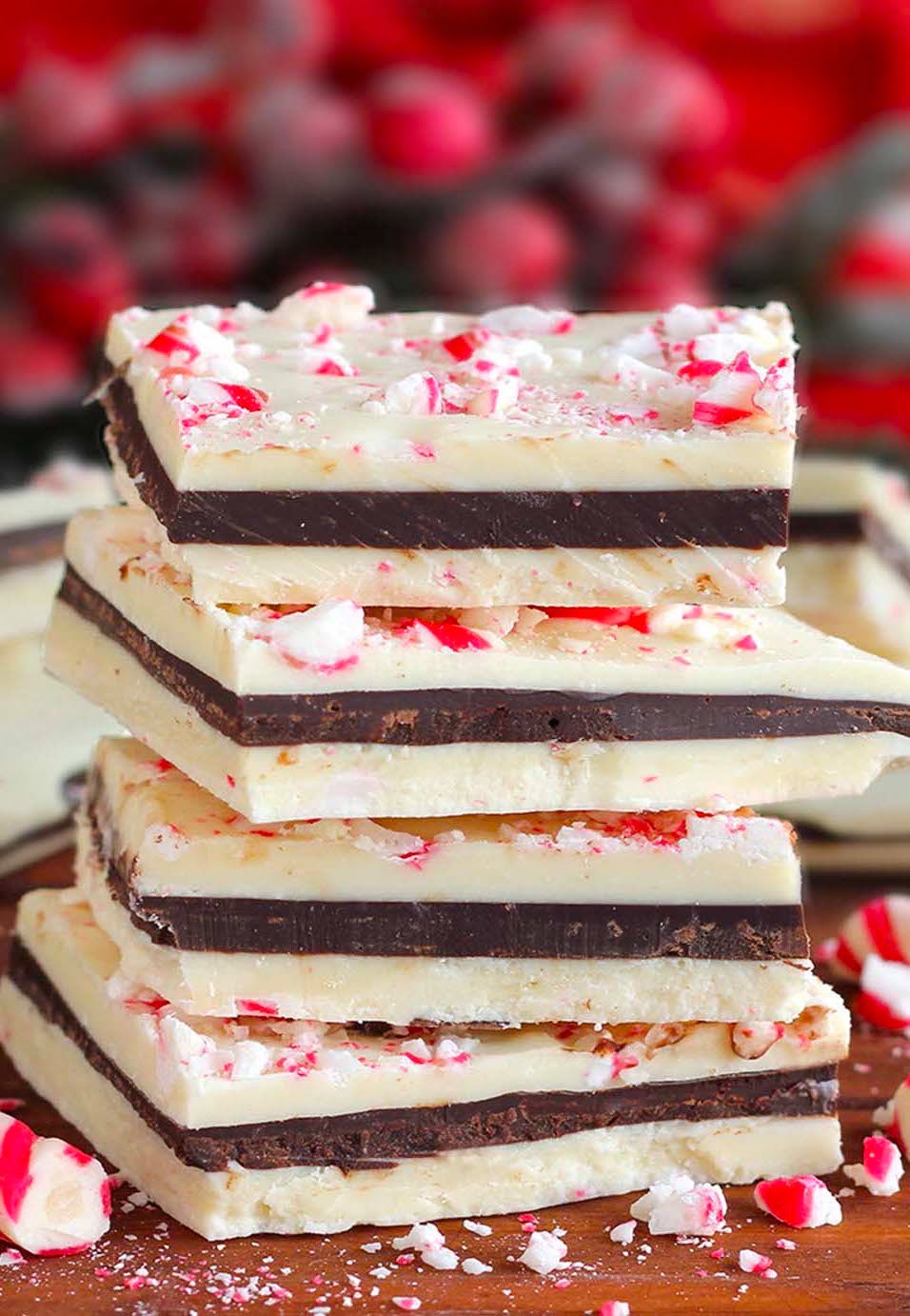 Easy Christmas Peppermint Bark Recipe - Maria's Kitchen