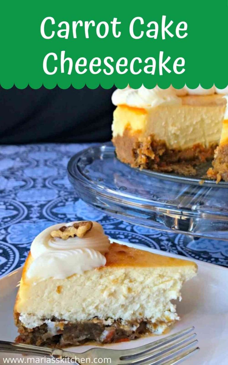 Easy Carrot Cake Cheesecake Recipe Maria's Kitchen