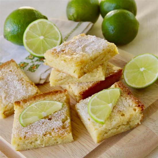 Easy White Chocolate Lime Blondies Maria's Kitchen