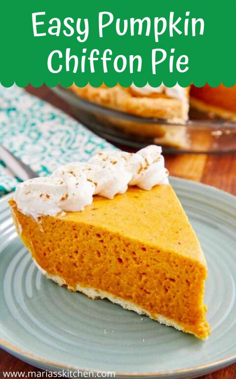 Easy Pumpkin Chiffon Pie Maria's Kitchen