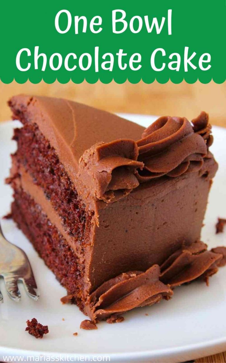 Rich and Delicious One Bowl Chocolate Cake - Maria's Kitchen