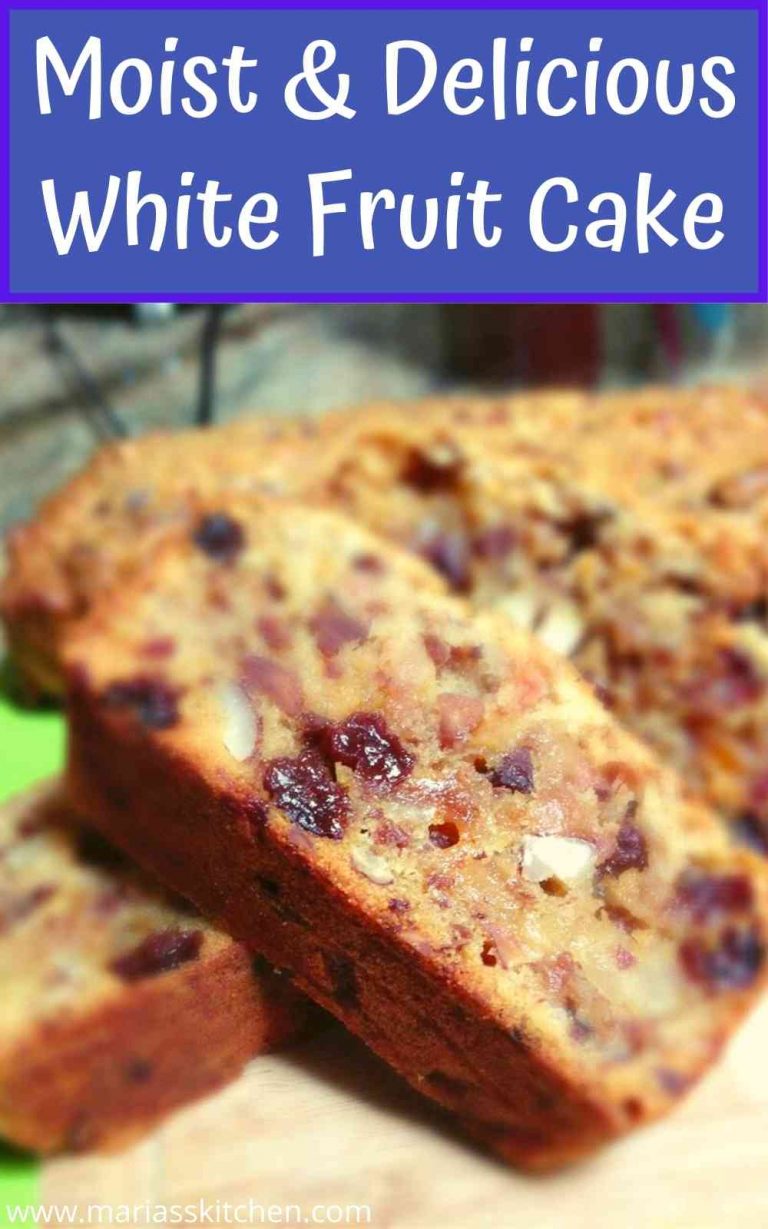 Moist & Delicious White Fruit Cake - Maria's Kitchen