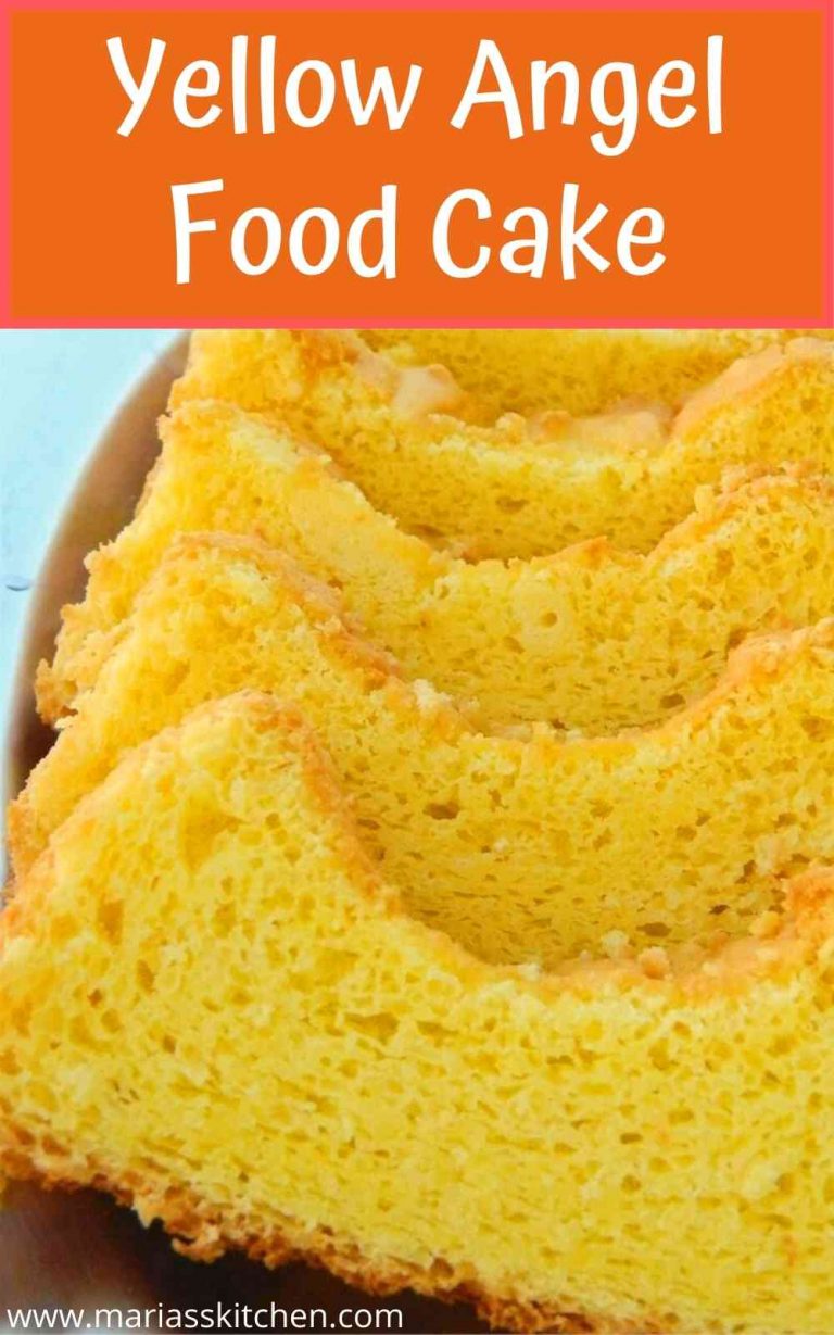 Delicious Yellow Angel Food Cake - Maria's Kitchen