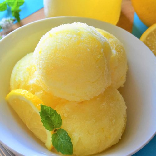 Easy & Delicious Limoncello Lemon Sorbet Maria's Kitchen