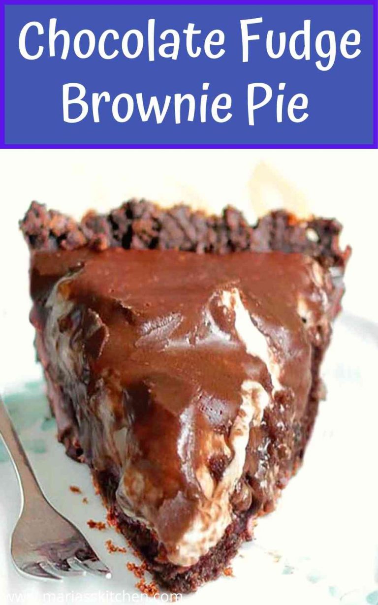 Delicious Chocolate Fudge Brownie Pie Maria's Kitchen