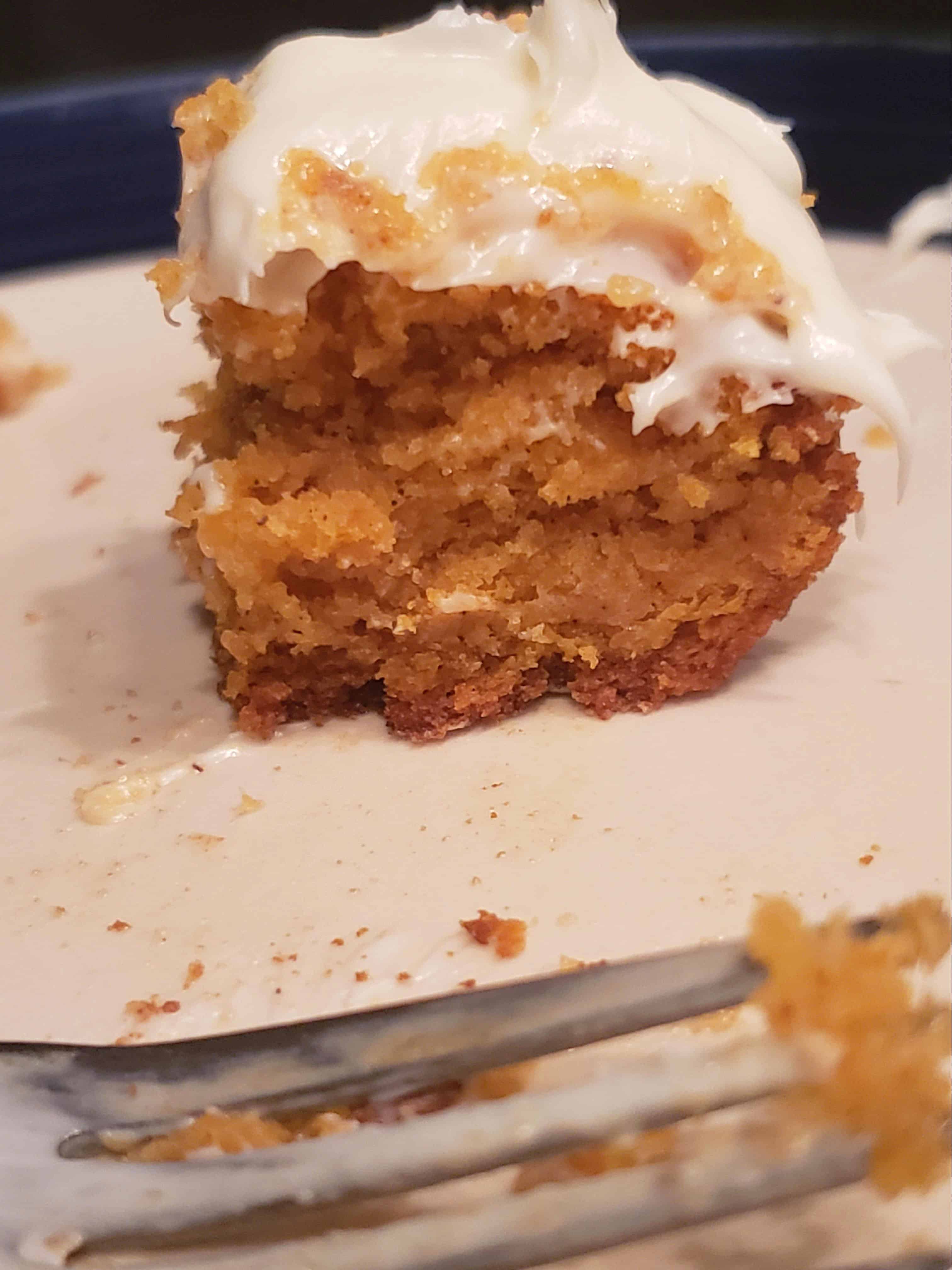 Delicious Pumpkin Magic Cake with Maple Cinnamon Whipped Cream - Maria ...