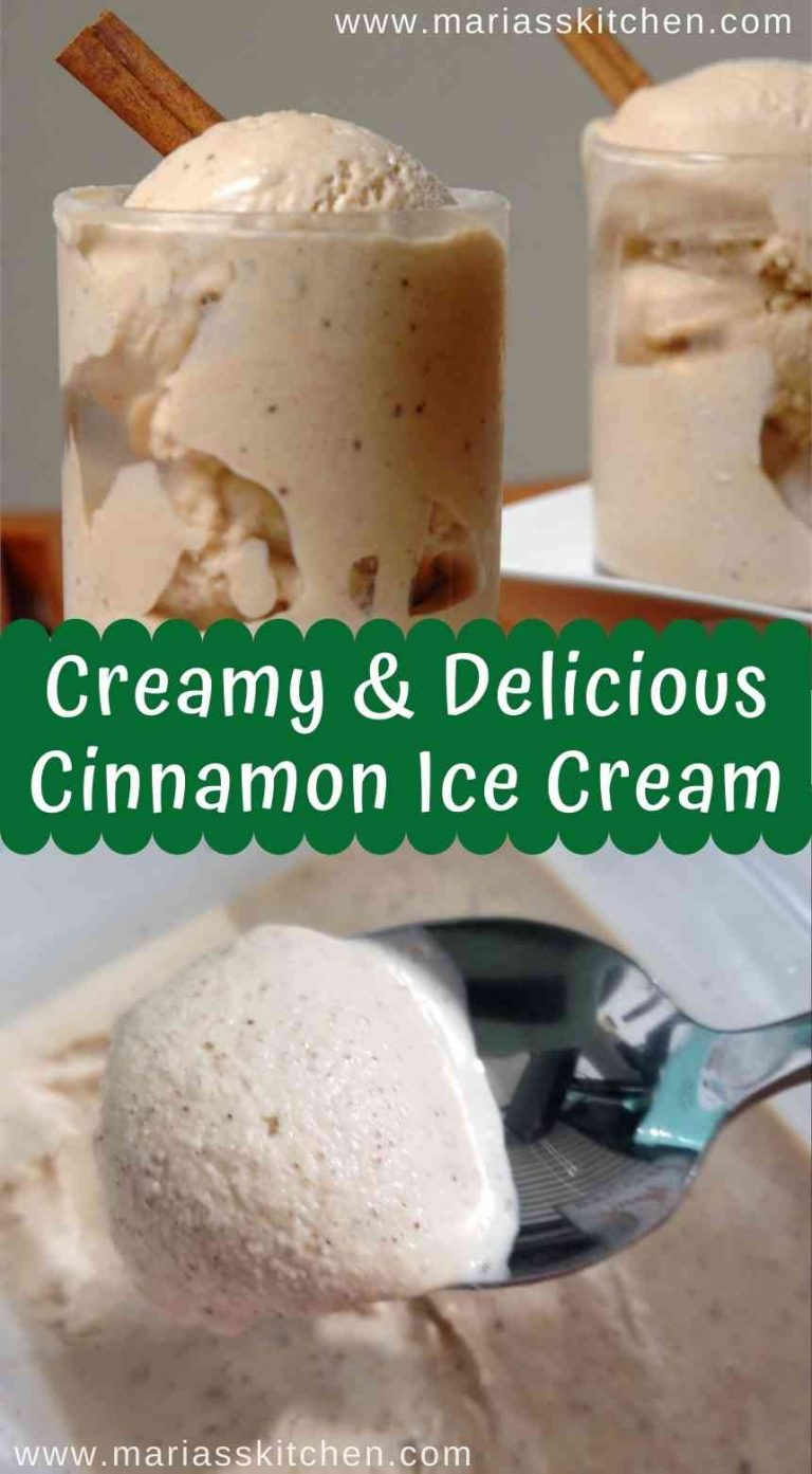 Creamy and Delicious Cinnamon Ice Cream Maria's Kitchen
