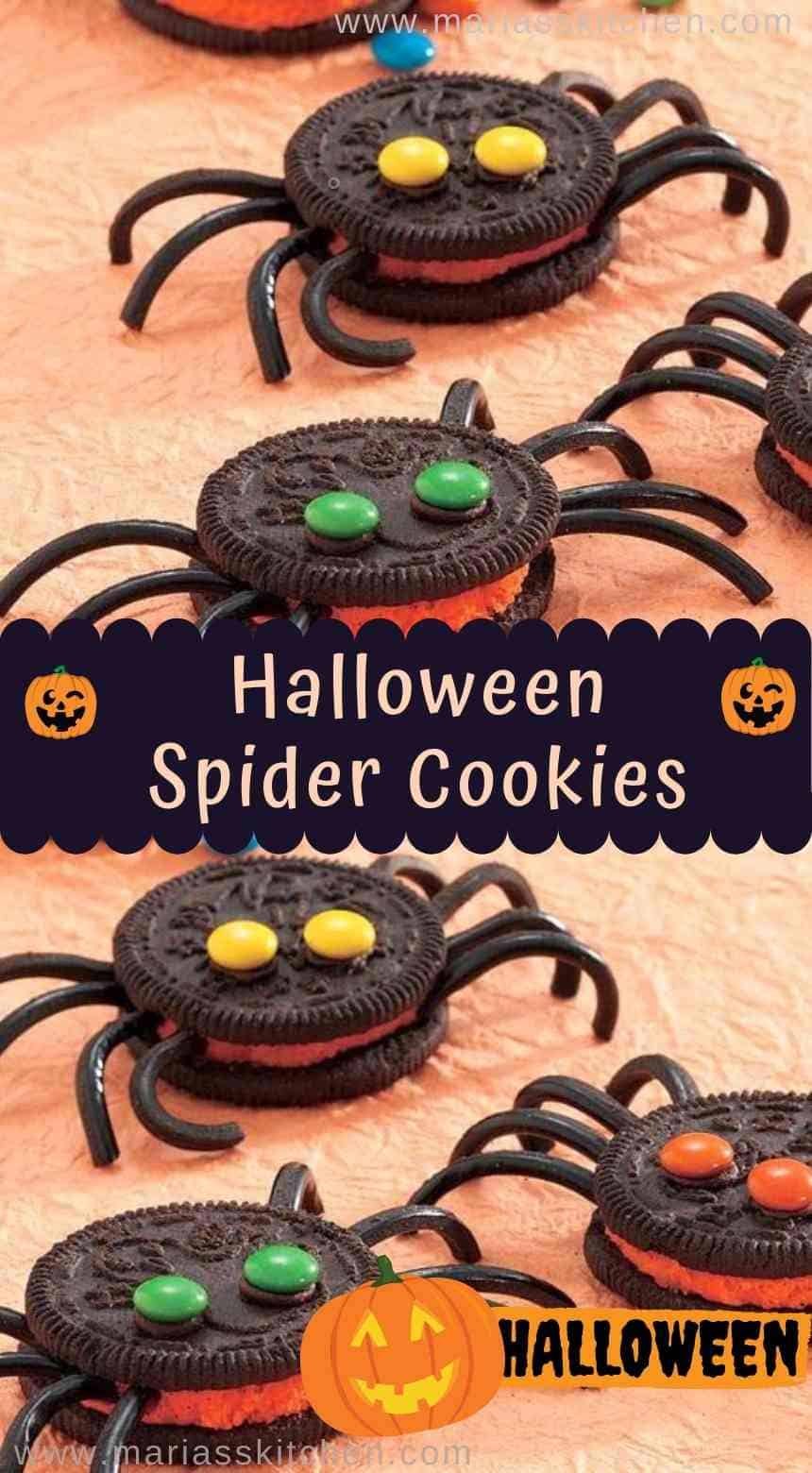 Halloween Spider Cookies