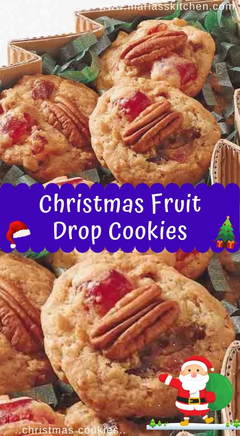 Delicious Christmas Fruit Drop Cookies Maria's Kitchen