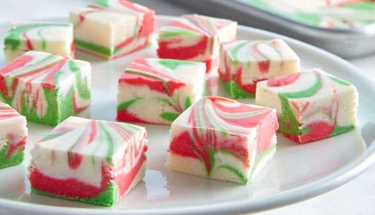 Easy Christmas Swirl Fudge