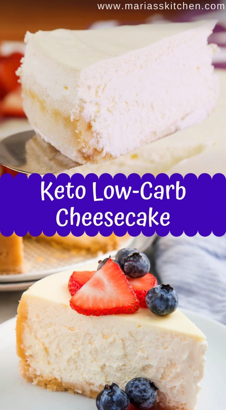 Keto No-Sugar Cheesecake - Low Carb - Maria's Kitchen