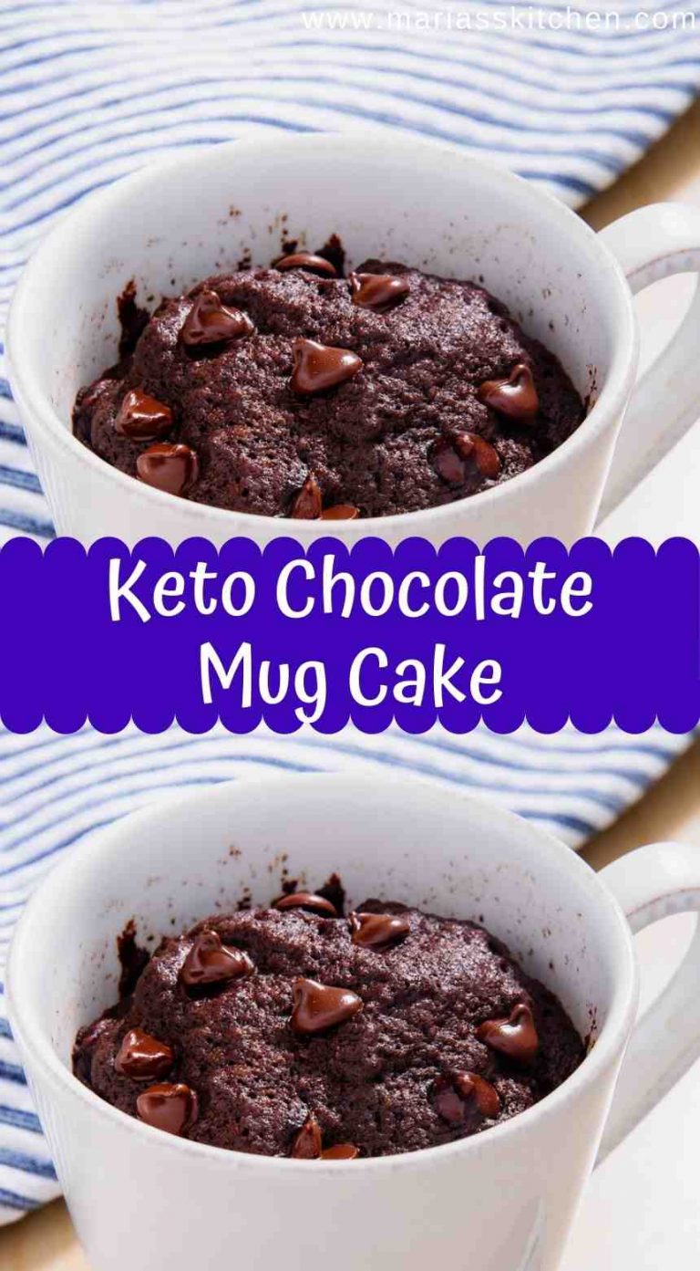 Easy & Delicious Keto Chocolate Mug Cake Maria's Kitchen
