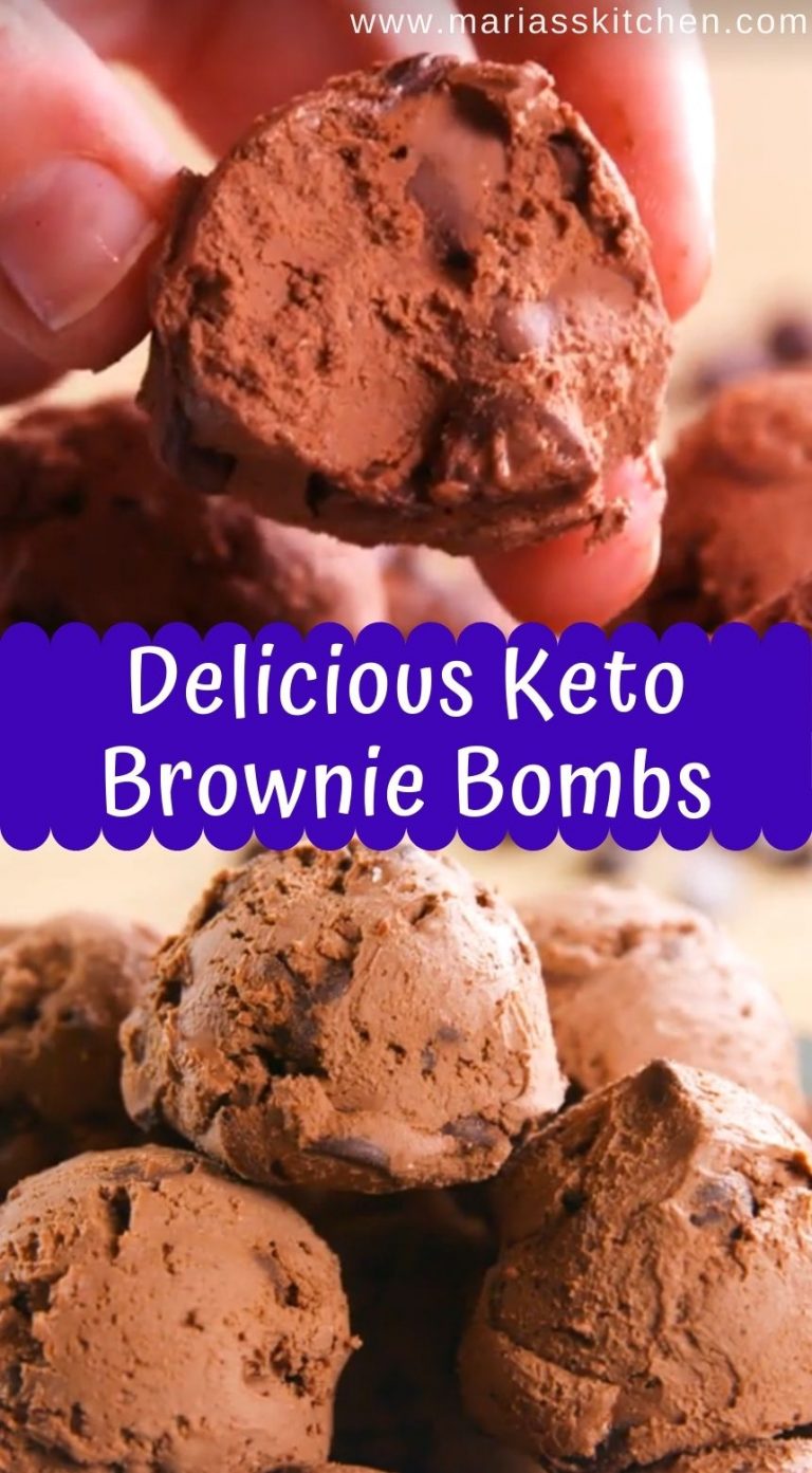 Delicious Keto Brownie Bombs Maria's Kitchen