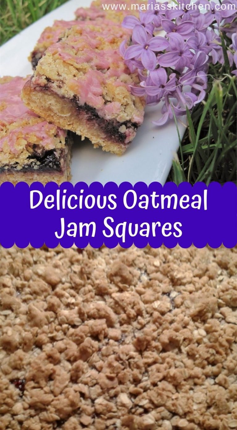 Delicious Oatmeal Jam Squares Maria's Kitchen