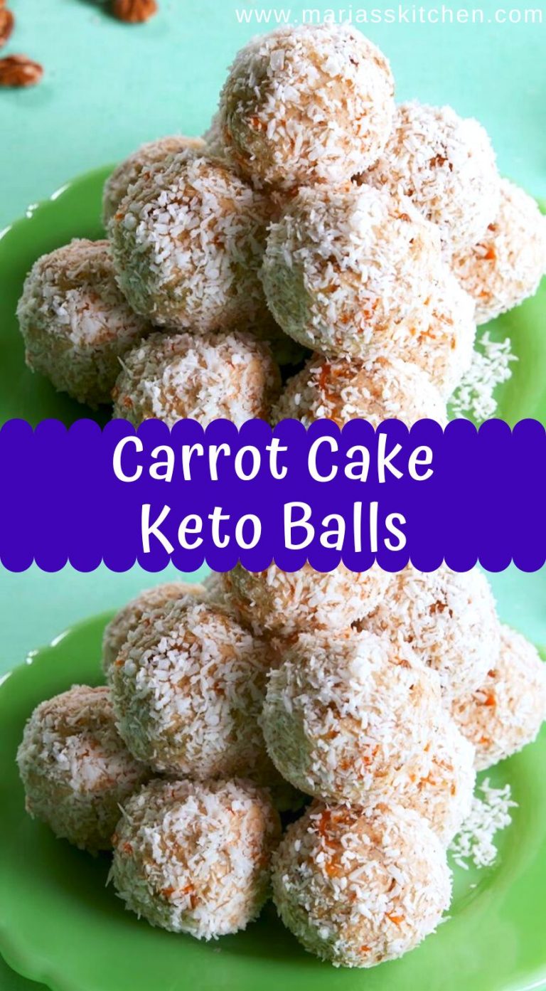 Delicious Carrot Cake Keto Balls Maria's Kitchen
