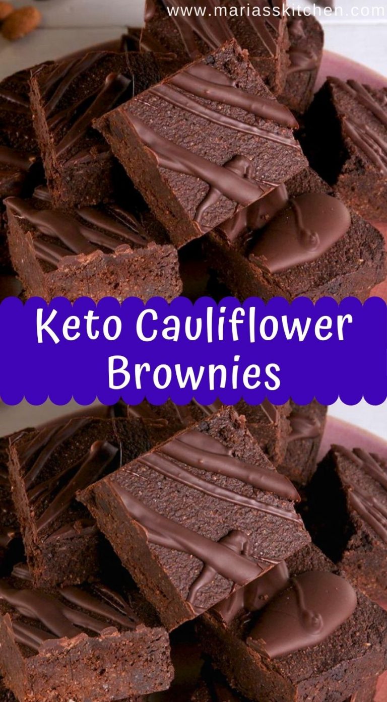 Delicious Keto Cauliflower Brownies Maria's Kitchen