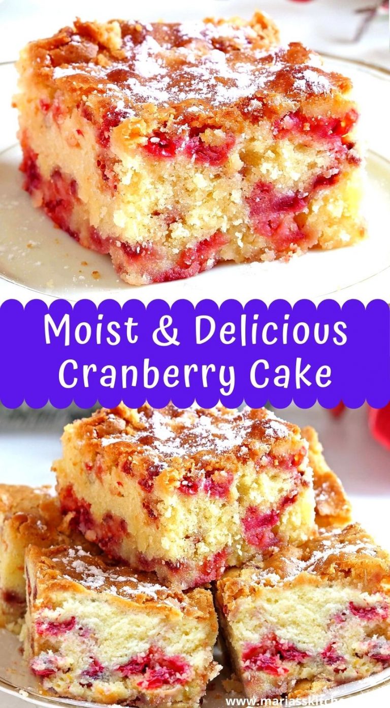 Moist & Delicious Cranberry Cake Maria's Kitchen