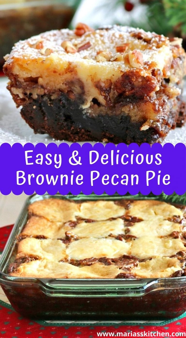 Easy Brownie Pecan Pie Recipe Maria's Kitchen
