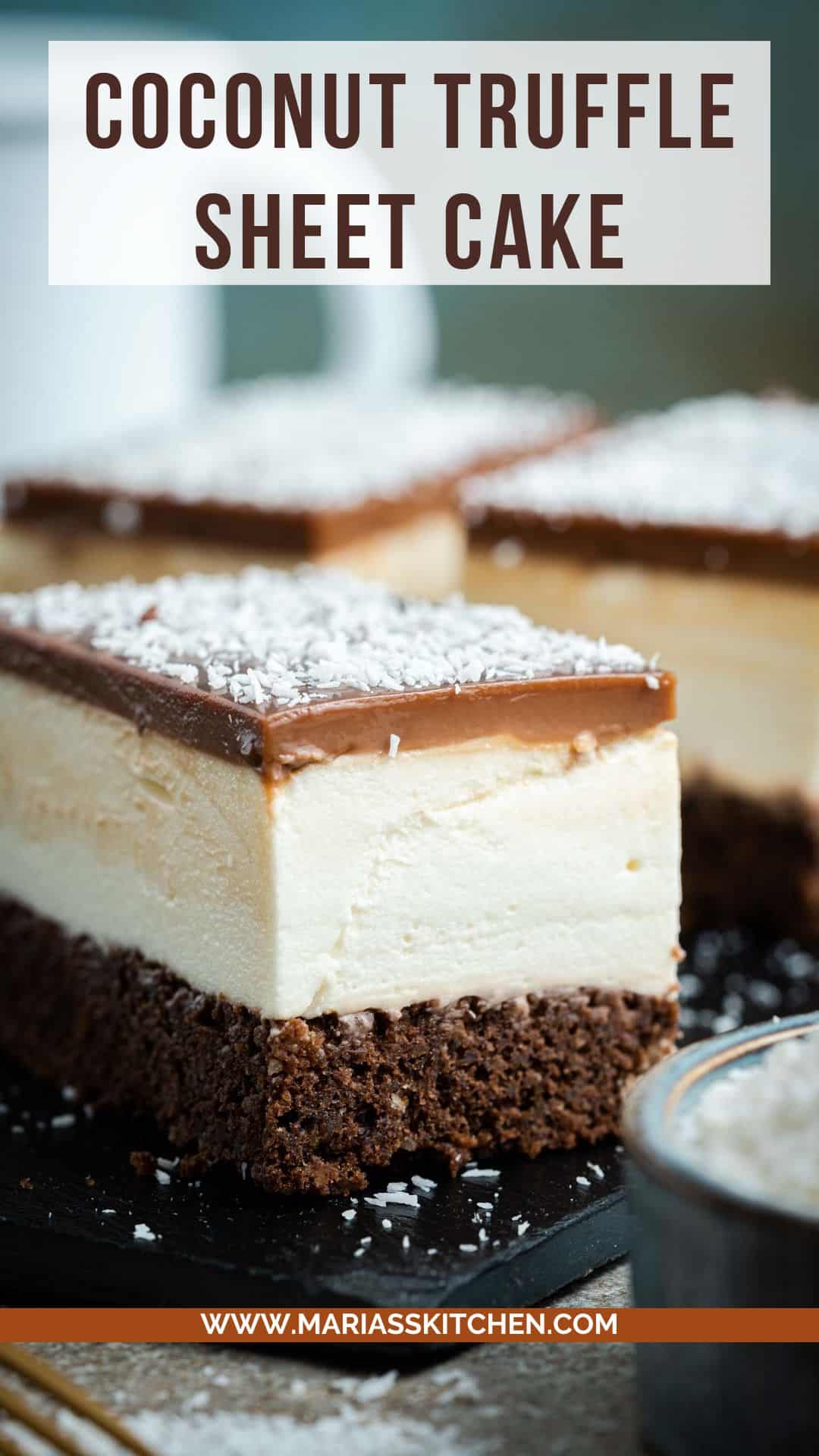 Coconut Truffle Sheet Cake
