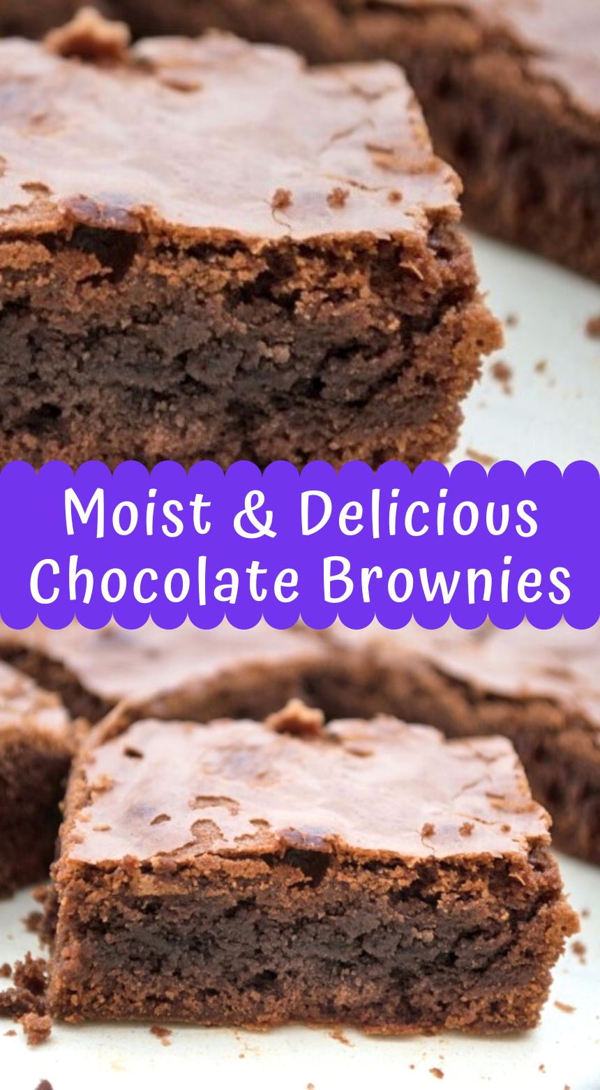 Moist & Delicious Chocolate Brownies
