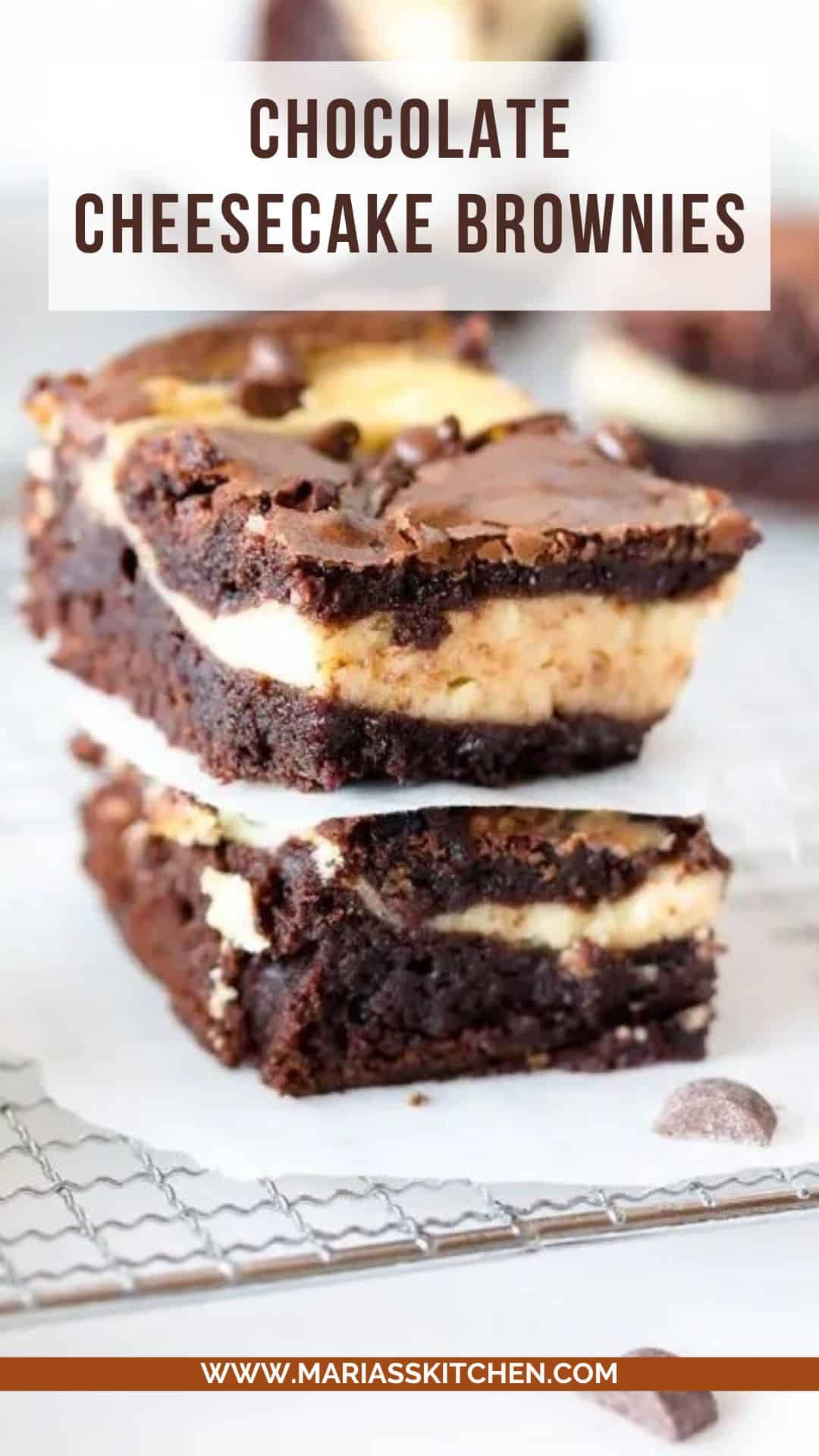 Chocolate Cheesecake Brownies