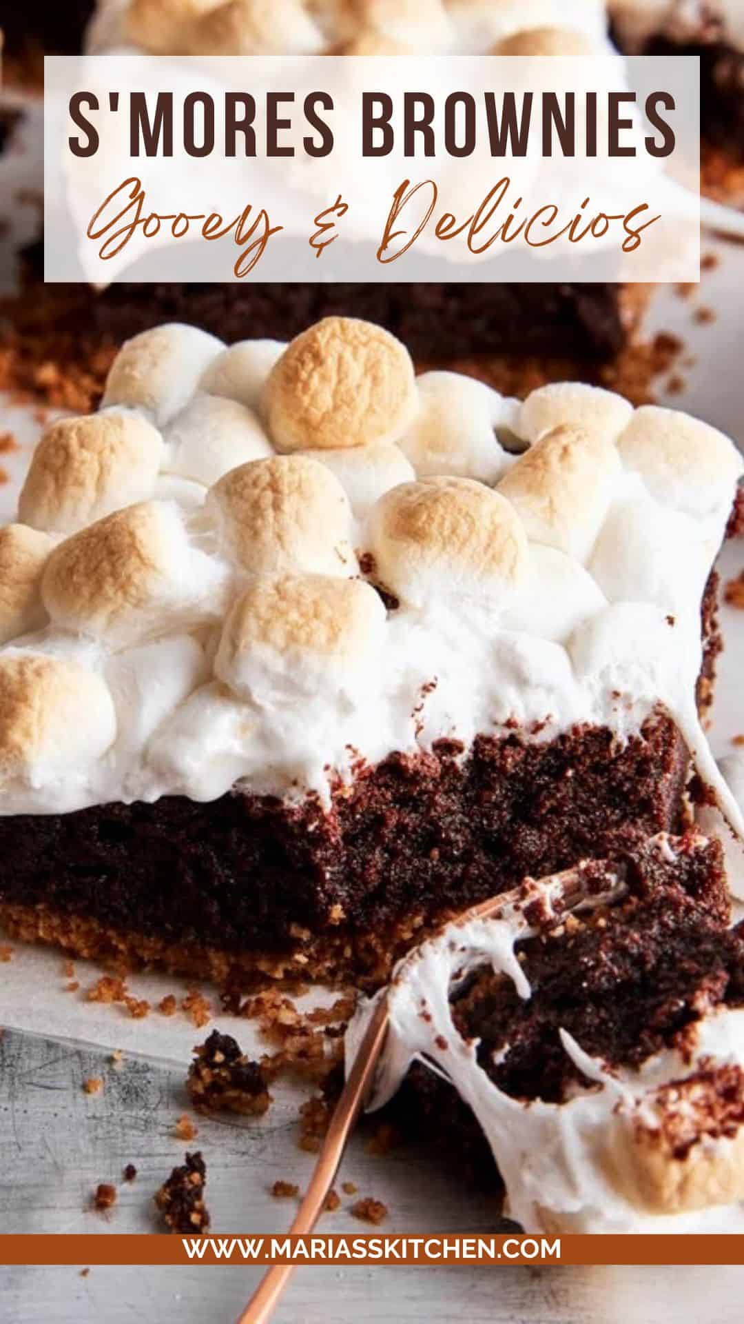 Easy S'mores Brownies from Scratch