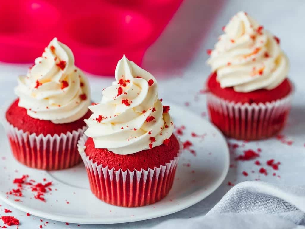 Red Velvet Cupcakes With Cream Cheese Frosting