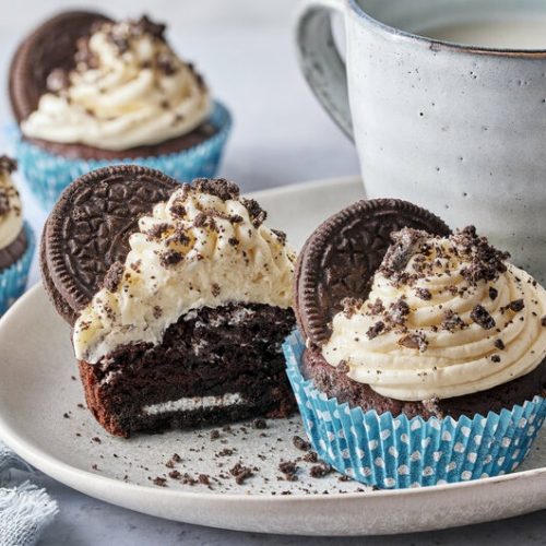 Vegan Vanilla Oreo Cupcakes - Easy & Delicious