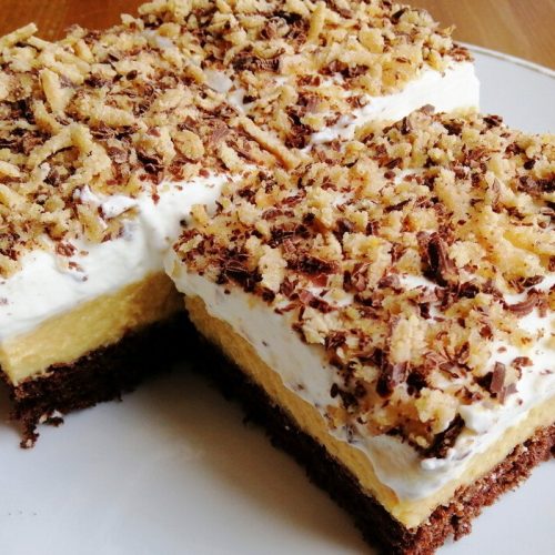 Delicious Caramel Cream Slice