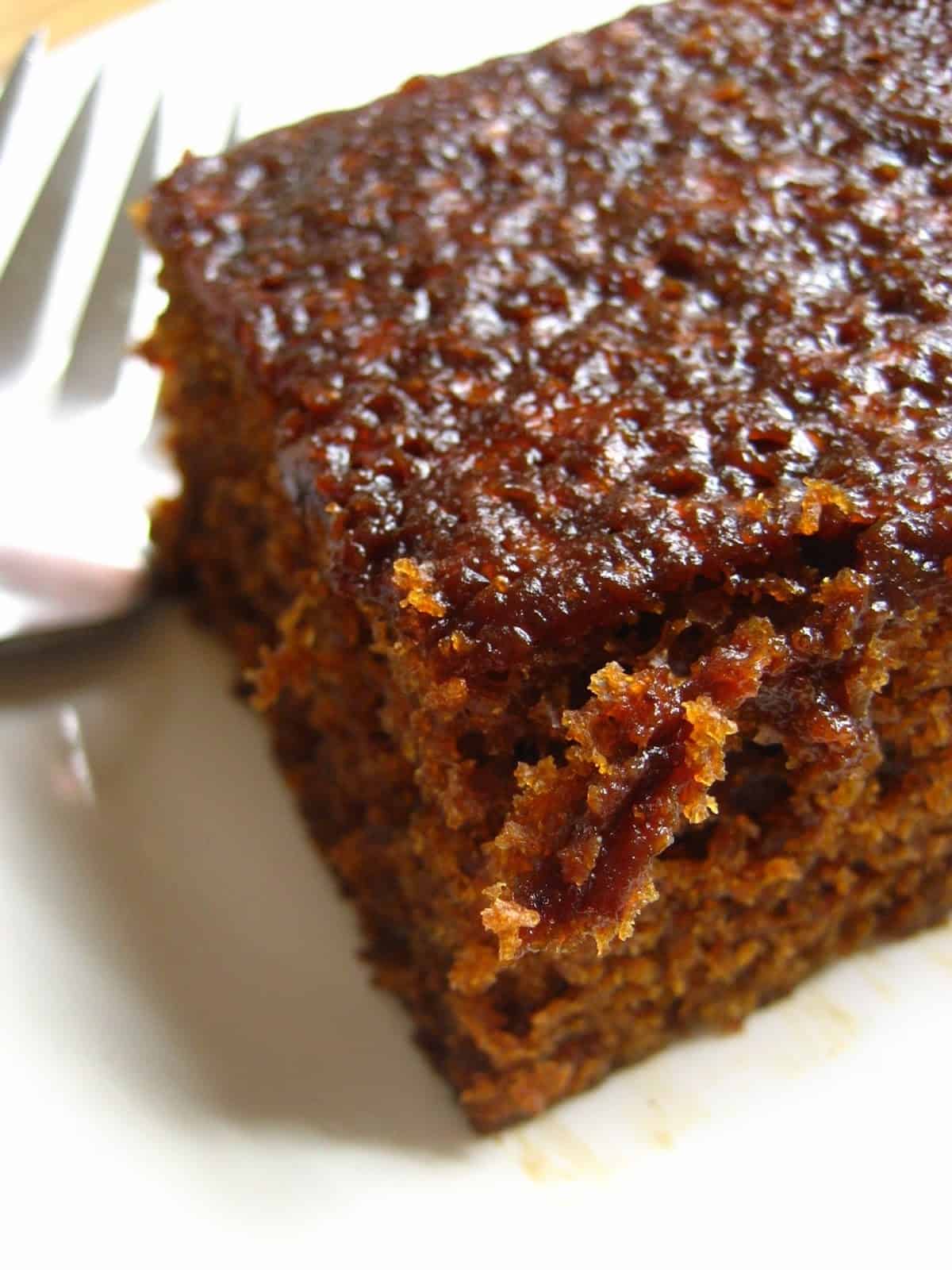 Soft and Sticky Gingerbread Cake