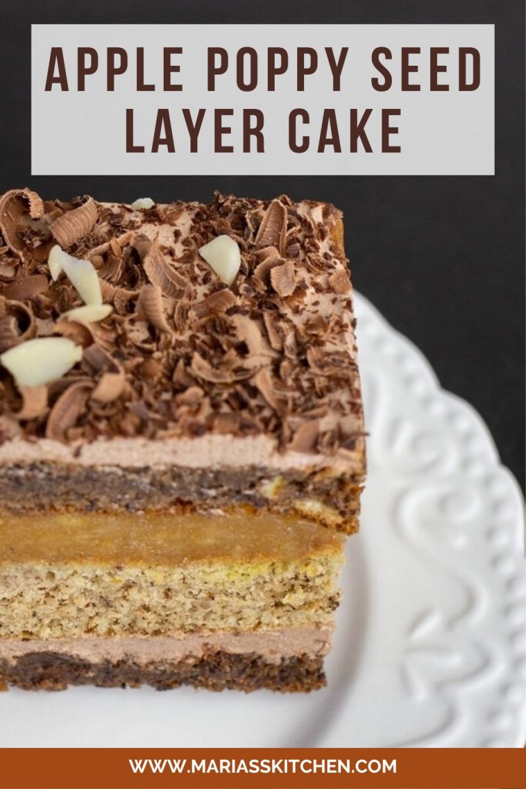 Apple Poppy Seed Layer Cake Maria's Kitchen