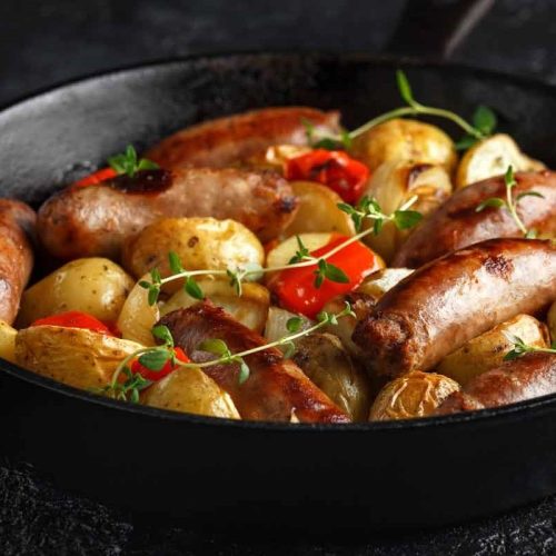 Bratwurst and Potato Skillet