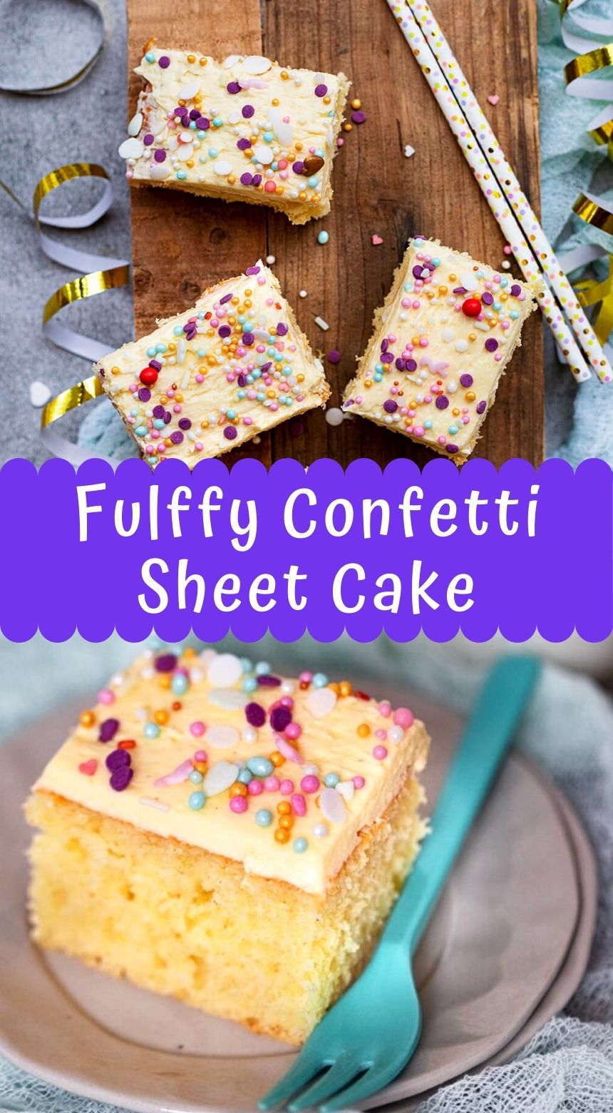 Confetti Sheet Cake