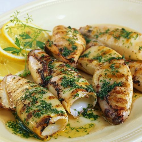 Grilled Calamari with Parsley