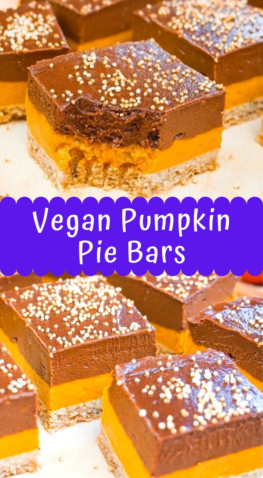 Vegan Pumpkin Pie Bars