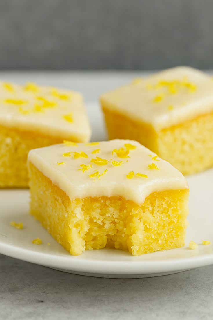 Lemon Brownies with Glaze – Easy Desserts with Lemon Zest