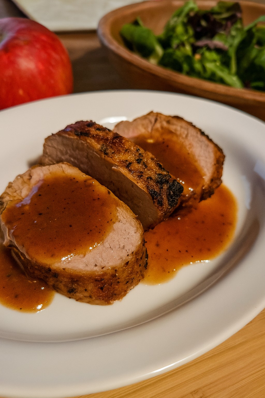 Maple-Dijon-Cider Pork Tenderloin - Cozy Fall Dinner Idea