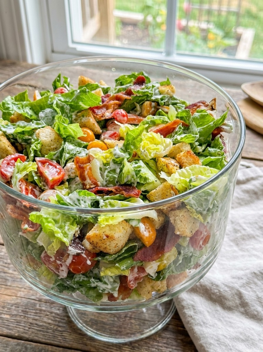 BLT Salad with Creamy Dressing – Easy Summer Salads & Lunch Ideas With Salad