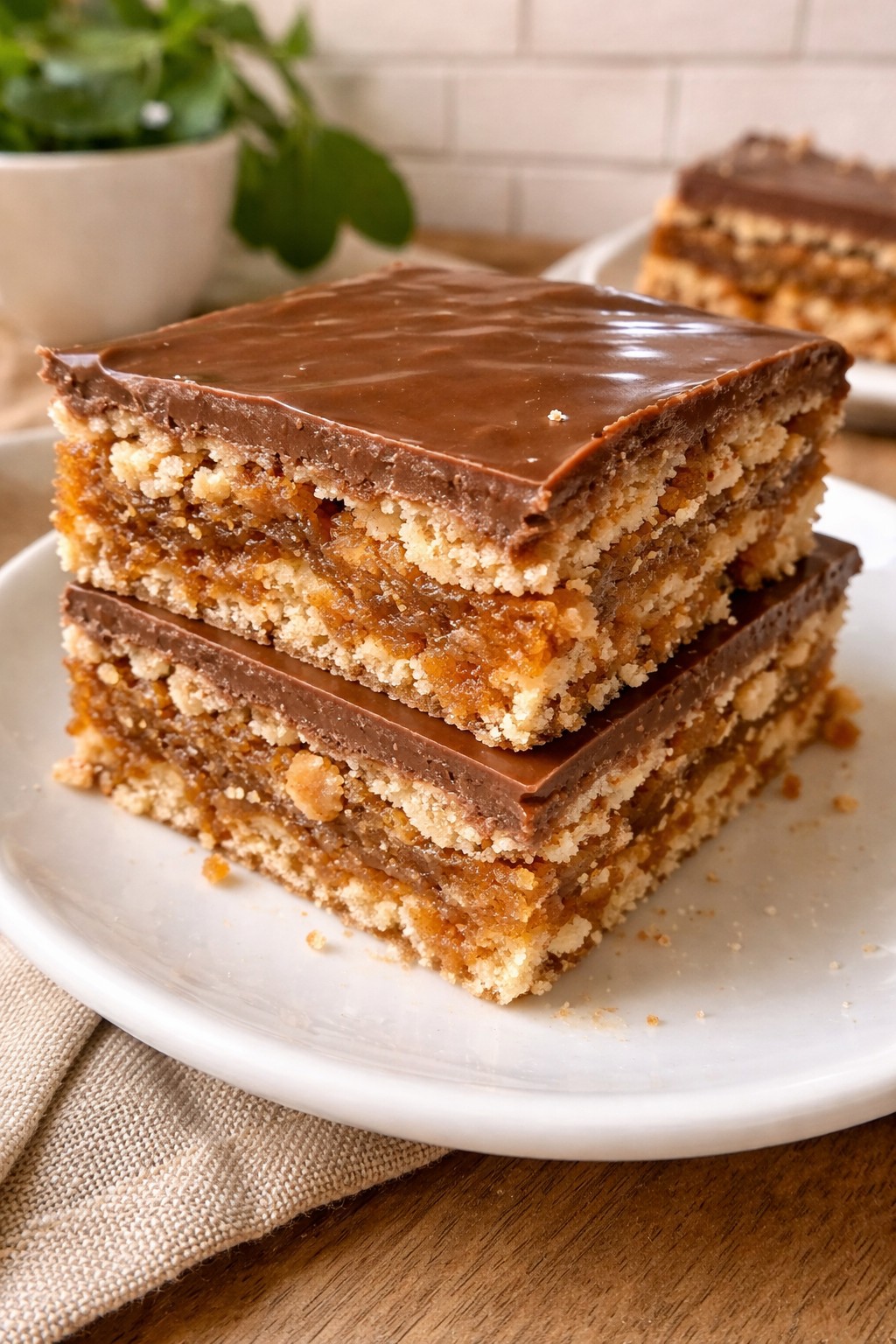 No Bake Caramel Crunch Bars 