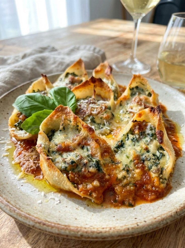 Beef Stuffed Shells With Creamy Ricotta Filling – Cozy Baked Pasta Dinner