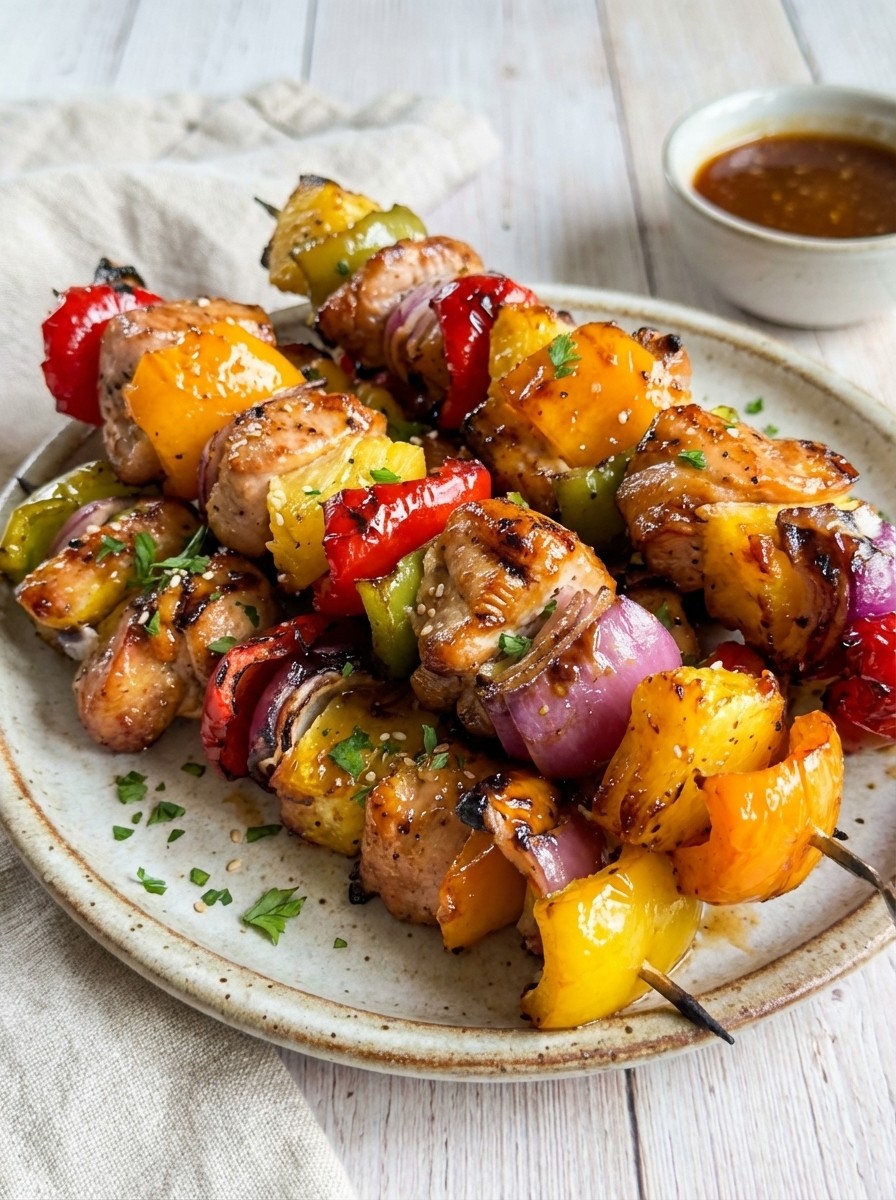 Delicious Pineapple Chicken Kabobs – One Dish Summer Meals with Tropical Flavor