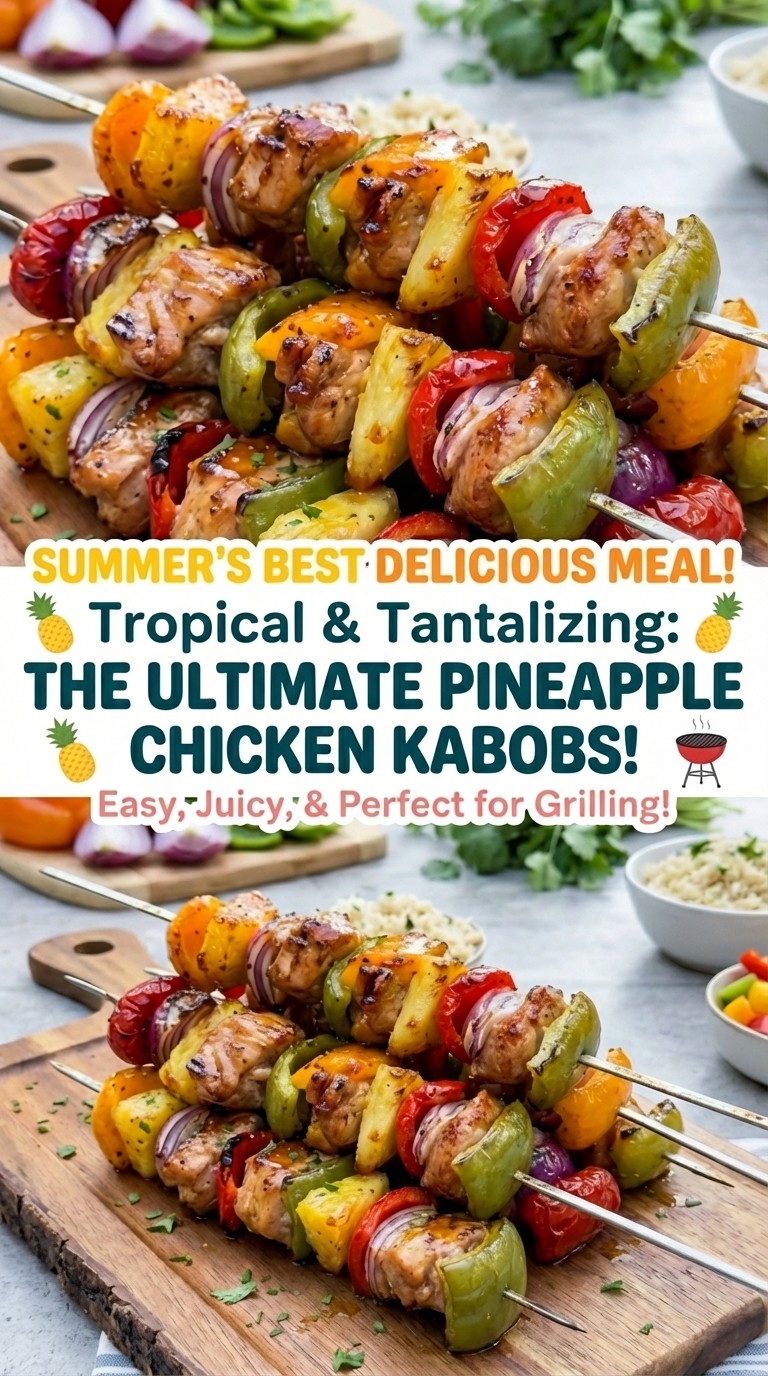 Delicious Pineapple Chicken Kabobs – One Dish Summer Meals with Tropical Flavor