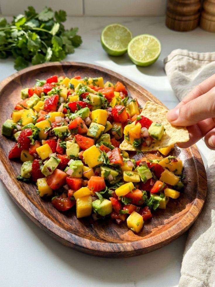 Fresh Mango Avocado Salsa – Healthy Fruit Salsa Ideas for Tacos & Summer Dinner