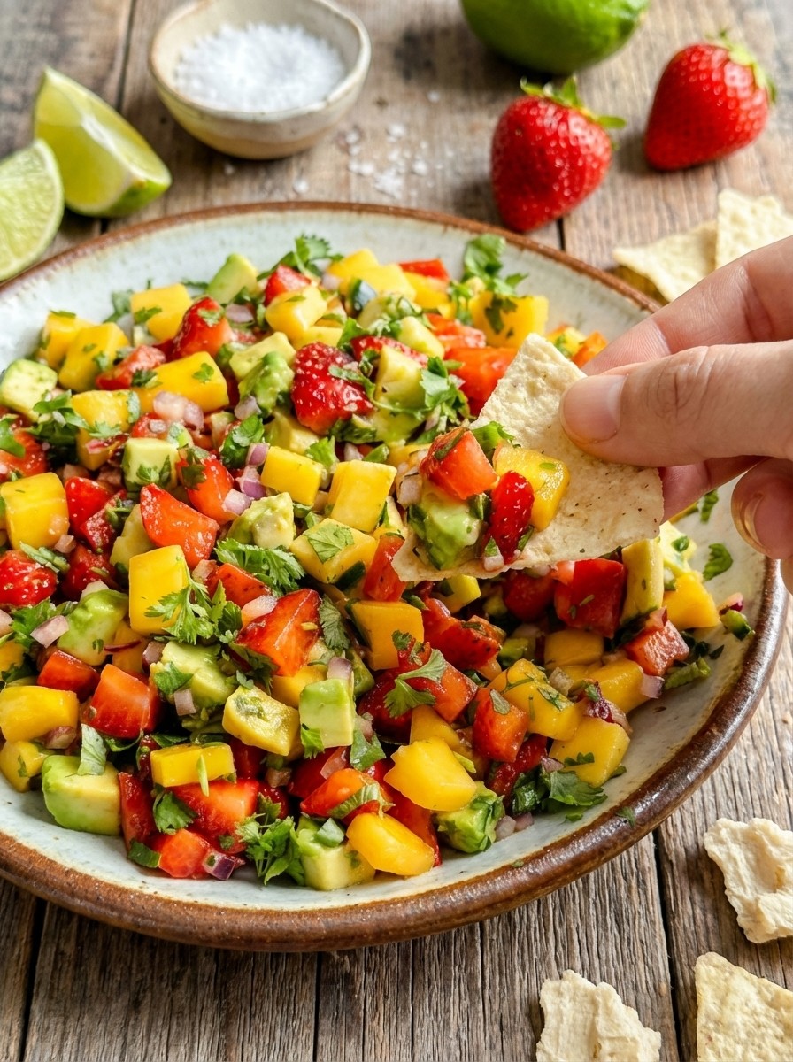 Fresh Mango Avocado Salsa – Healthy Fruit Salsa Ideas for Tacos & Summer Dinner